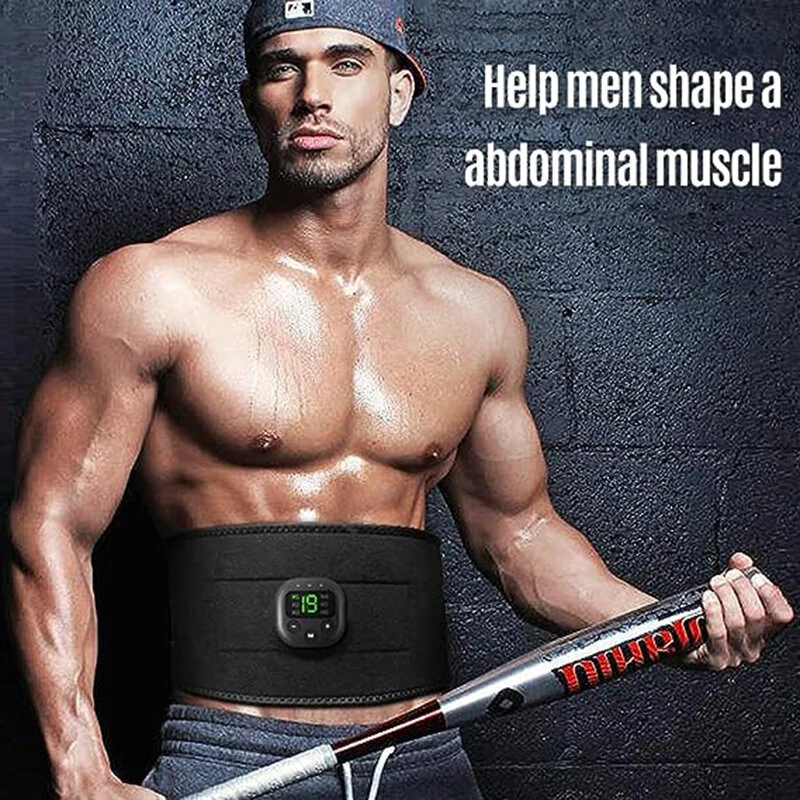 (image for) Ems Muscle Stimulator Unisex 6 Massage Modes Abdominal Pulse Trainer Portable Electric Smart Fitness Equipment