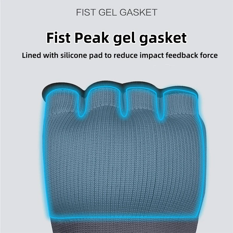 (image for) KALOAD 1 Pair Boxing Hand Wraps Inner Half Finger Gel Boxing Gloves With Long Wrist Strap for Men Women Karate Equipment Protective Gel