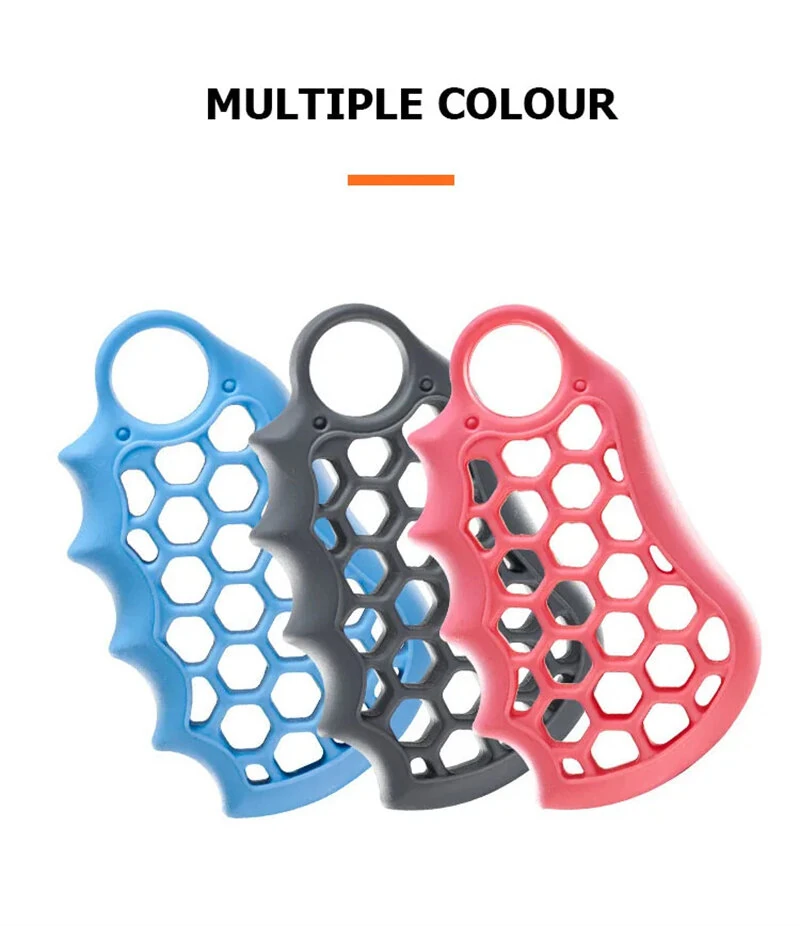 (image for) KALOAD 10-50lbs Silicone Grip Device Palm Rehabilitation Training Hand Exercise Grip Circle Fitness Grip Circle Hand Muscle Massager